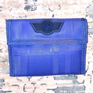 Gitano Express vintage 80'S Blue Vinyl nylon Wallet